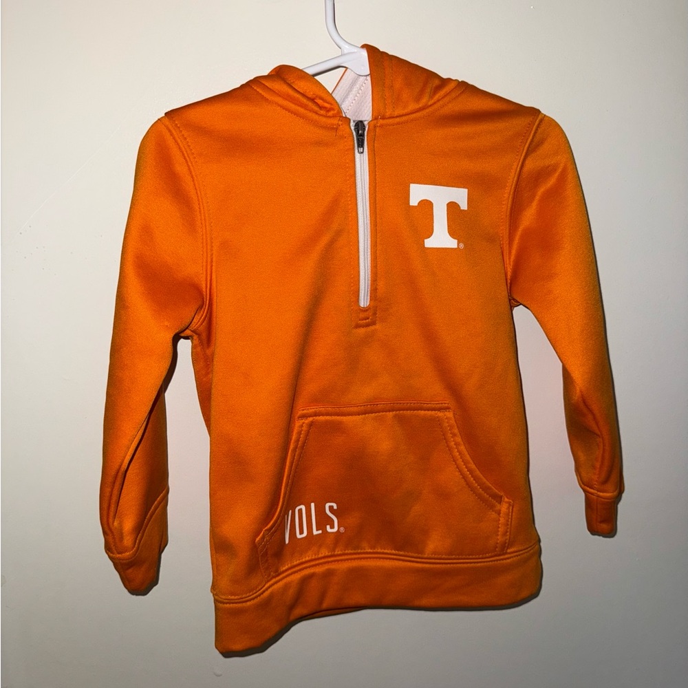 Tennessee Vols Toddler Sweatshirt | Size 2T | Orange Half-Zip Hoodie